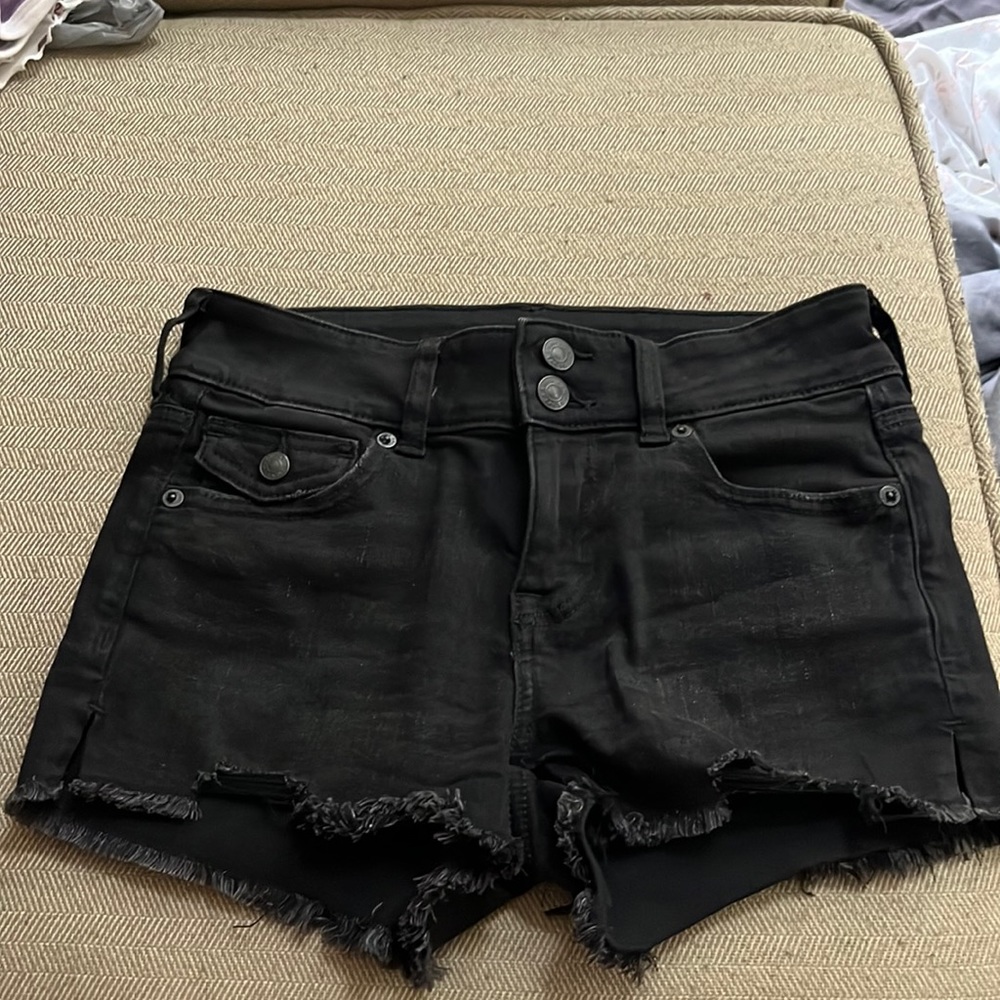 Black American eagle shorts